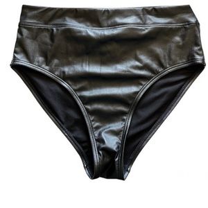 GabiFresh Faux Leather Bikini Bottom